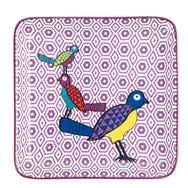 Images D'Orient Platter Birds Of Paradise Combo of 4 Small POR-440084