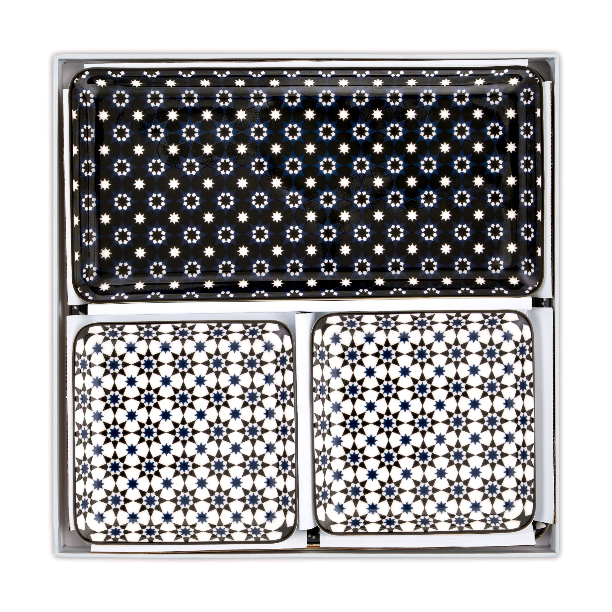 Images D'Orient Platter Kaokab Combo of 4 In Box POR-440034