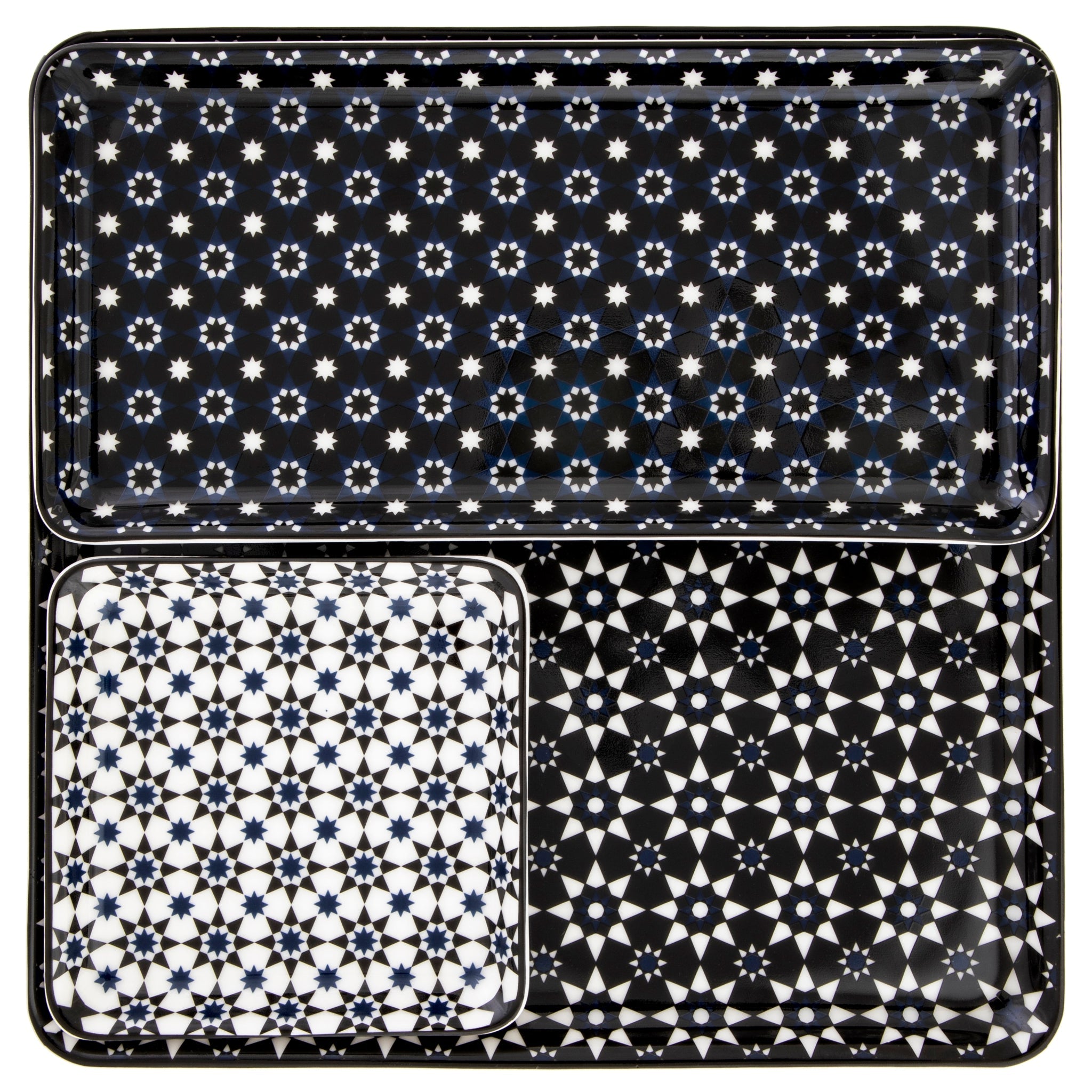 Images D'Orient Platter Kaokab Combo of 4 POR-440034