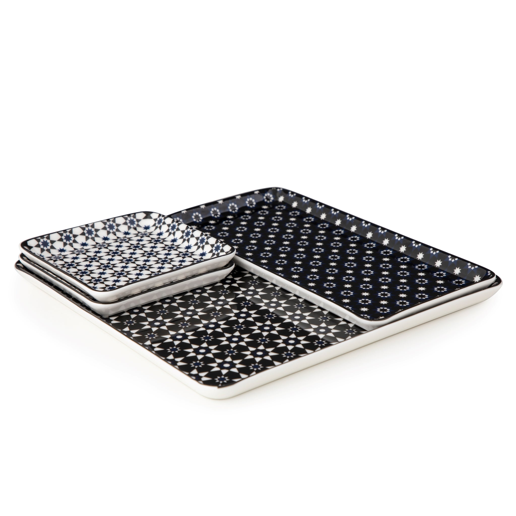 Images D'Orient Platter Kaokab Combo of 4 Perspective POR-440034