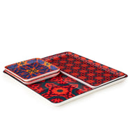 Images D'Orient Platter Vagabonde Combo of 4 Perspective POR-440014