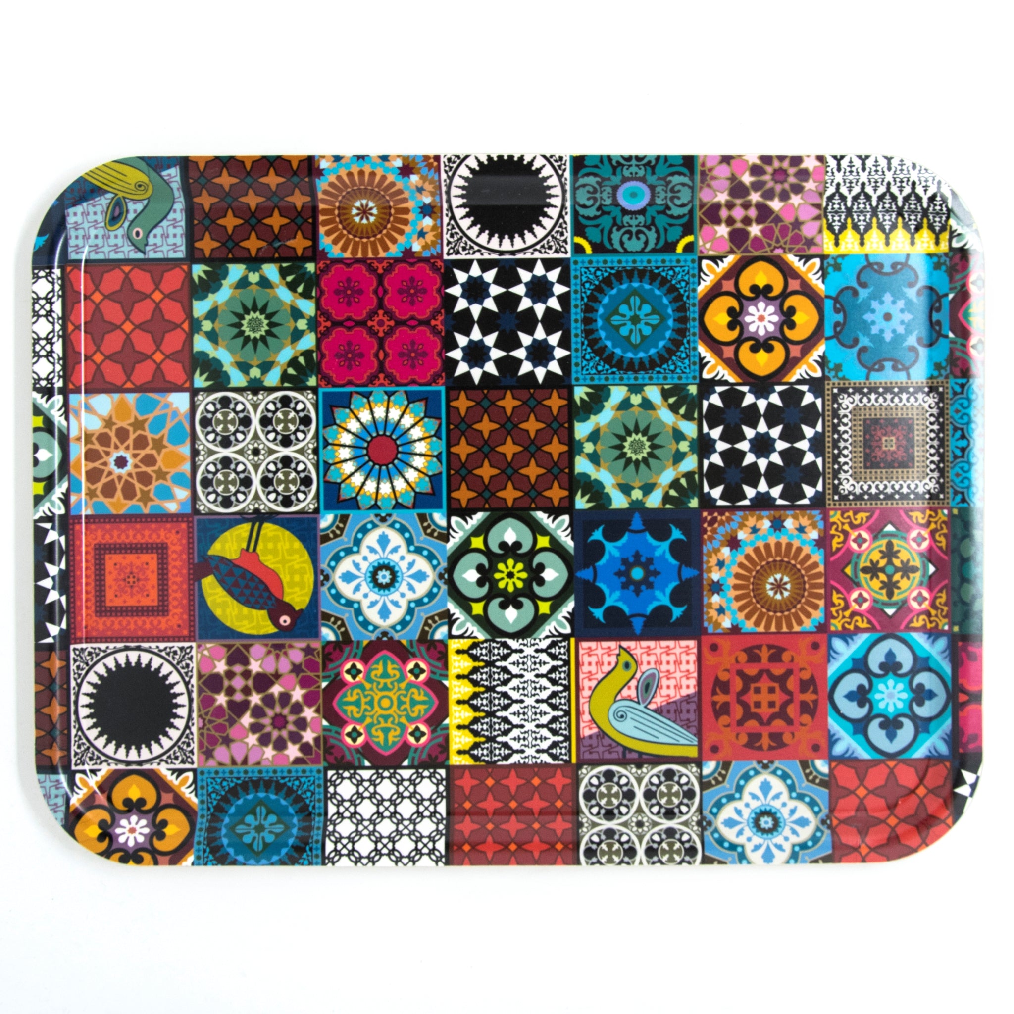 Images D'Orient Rectangular Tray Patchwork 46 x 34 cm TRA-463404
