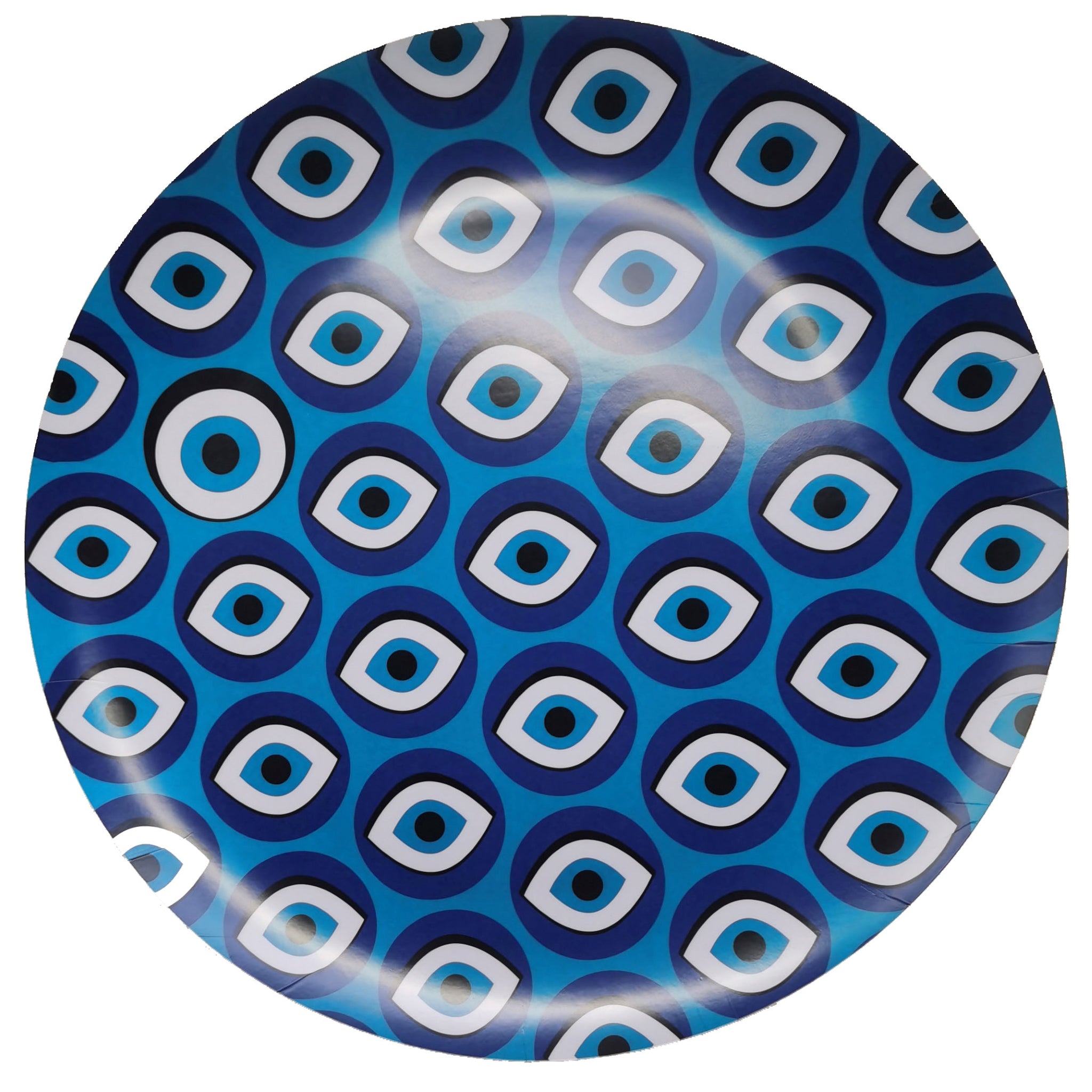 Images D'Orient Round Laminated Tray Zarqa 49 cm WPL-490081