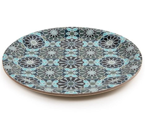 Images D'Orient Round Mini Tray  Andalusia 11cm 4.3inches Veneer Side COA-111011