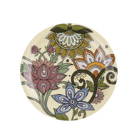 Images D'Orient Round Mini Tray Jangala Yellow 11cm 4.3inches Veneer COA-111051