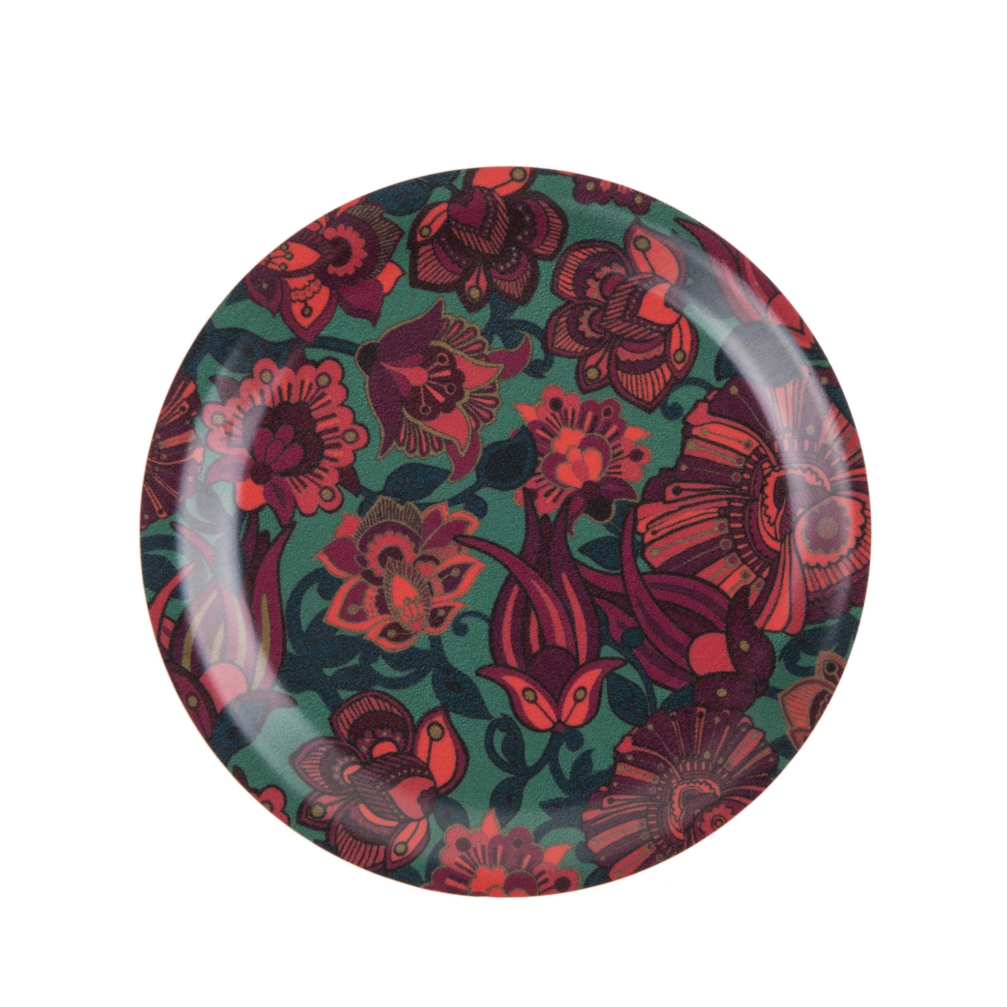 Images D'Orient Round Mini Tray Kashmir 11cm 4.3inches Veneer COA-111021