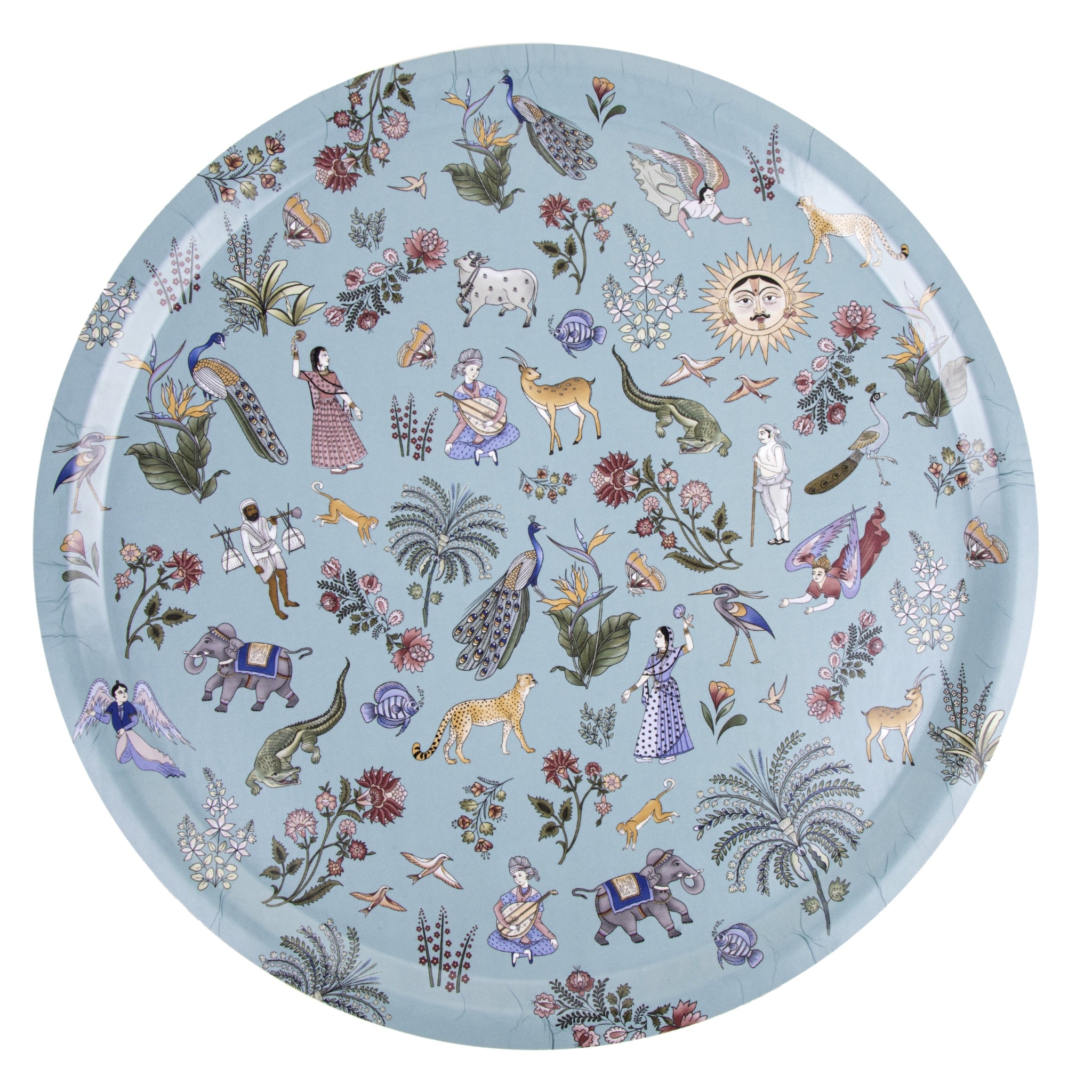 Images D'Orient Round Tray Jangala 38 cm TRA-380141