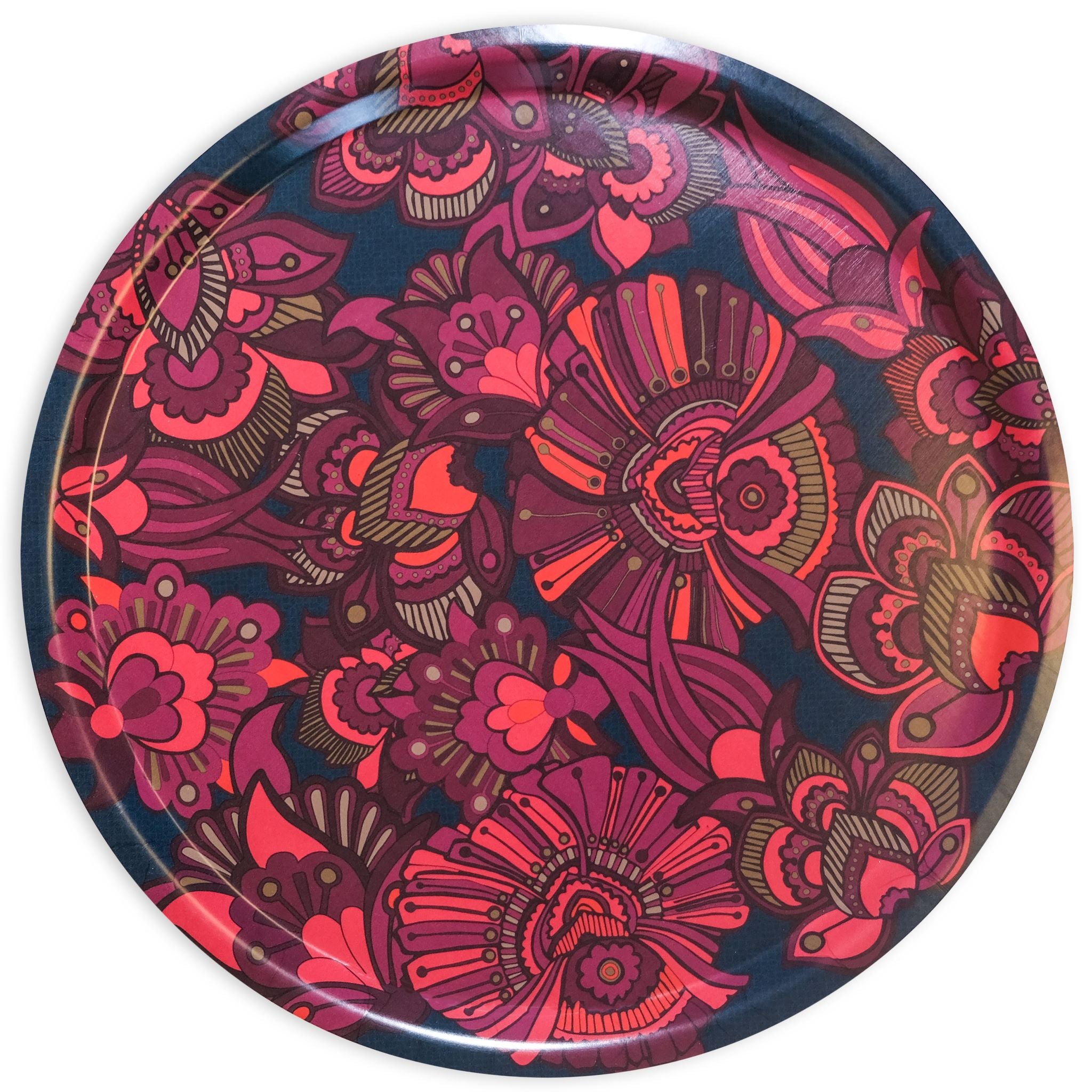 Images D'Orient Round Tray Kashmir 38 cm TRA-380131