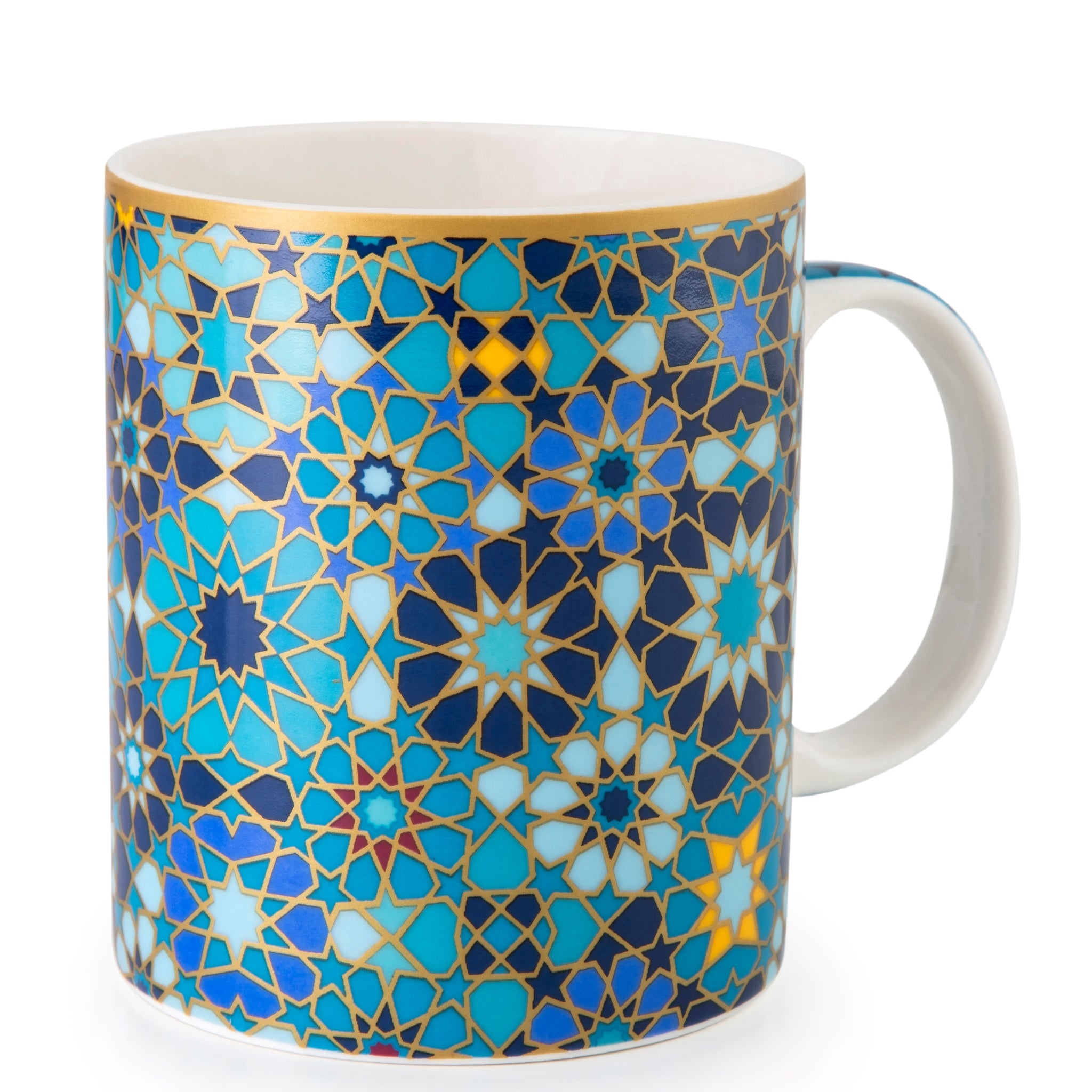 Images D'Orient Straight Mug Porcelain Moucharabieh Blue 325 ml POR-220011