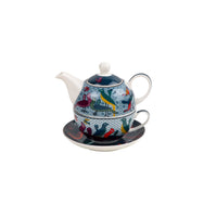 Images D'Orient Tea for One with Infuser Birds Of Paradise Porcelain POR-321441