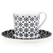 Images D'Orient Teacup Saucer Kaokab Set of 4 Porcelain POR-343224