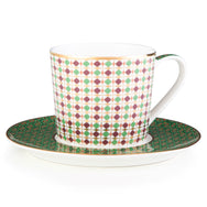 Images D'Orient Teacup Saucer Opera Set of 4 Porcelain POR-353224