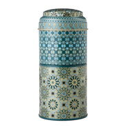 Images D'Orient Tin Box with 2 Coffee Cups Porcelain Andalusia 90 ml Tin POR-902052