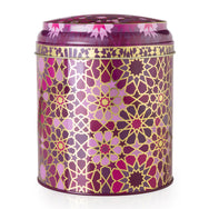 Images D'Orient Tin Box with 2 Coffee Cups Saucer Moucharabieh Parme 90 ml Tin POR-922012