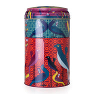 Images D'Orient Tin Box with Straight MUG Bowl Birds Of Paradise Tin POR-232052