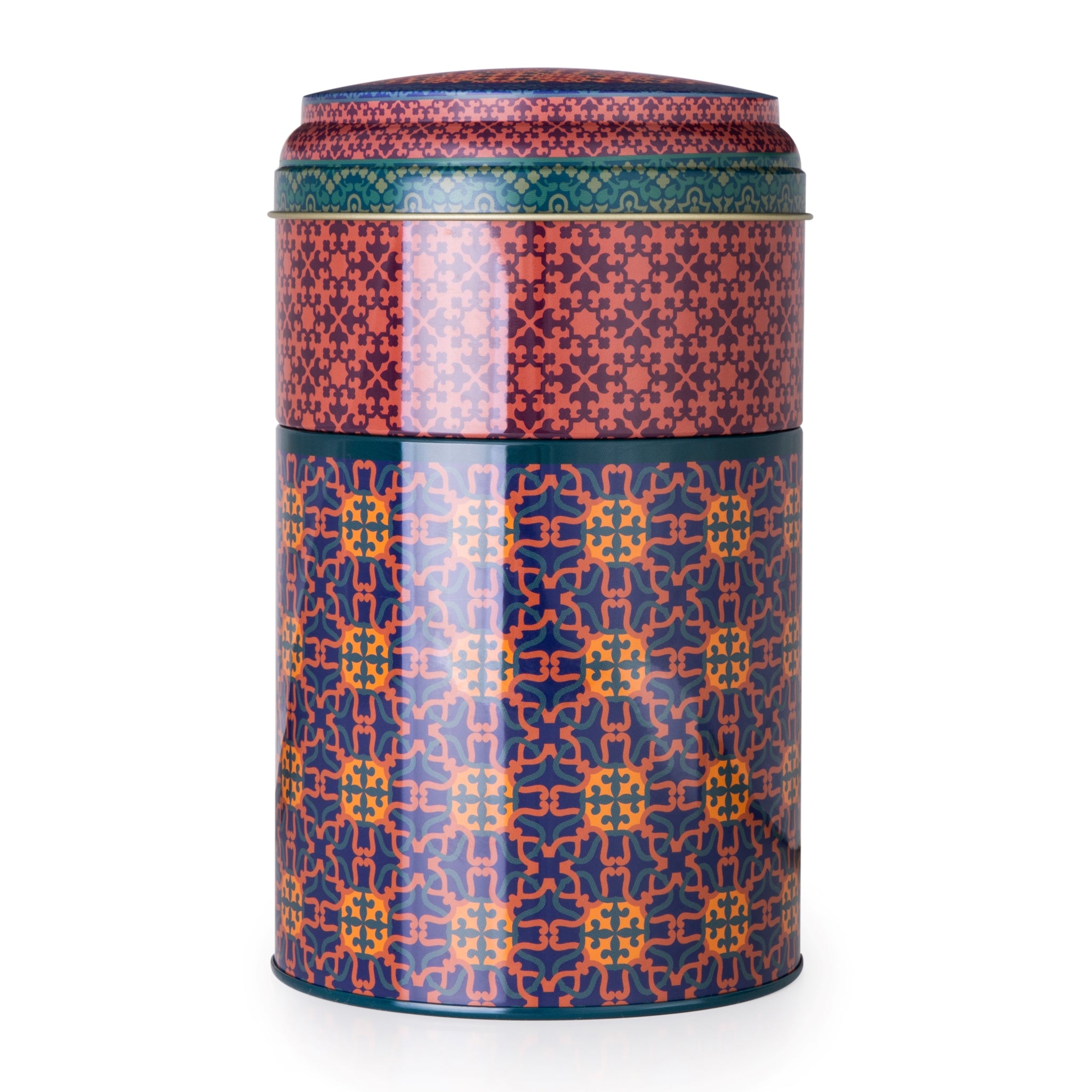 Images D'Orient Tin Box with Straight MUG Bowl Vagabonde Tin POR-232042