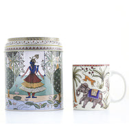 Images D'Orient Tin Box with Straight MUG Jangala POR-232101