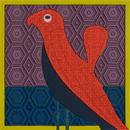 Images D'Orient Trivet Birds Of Paradise Silicone 18x18cm 7x7inches TSE-180251