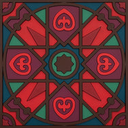 Images D'Orient Trivet Kalea Green Silicone 18x18cm 7x7inches TSE-182191