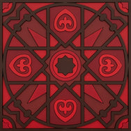 Images D'Orient Trivet Kalea Red Silicone 18x18cm 7x7inches TSE-182181