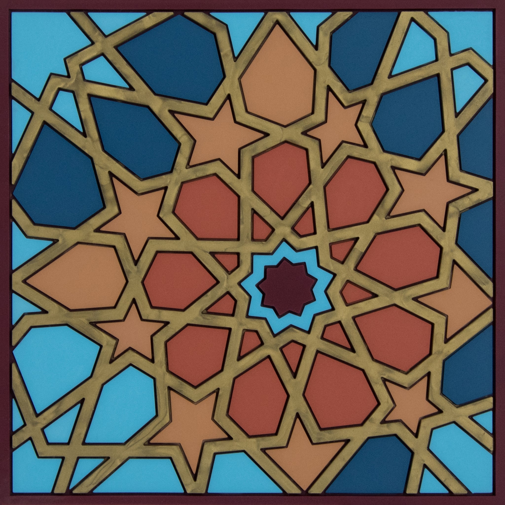 Images D'Orient Trivet Moucharabieh Silicone 18x18cm 7x7inches TSE-180011