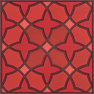 Images D'Orient Trivet Najma Red Silicone 18x18cm 7x7inches TSE-180261