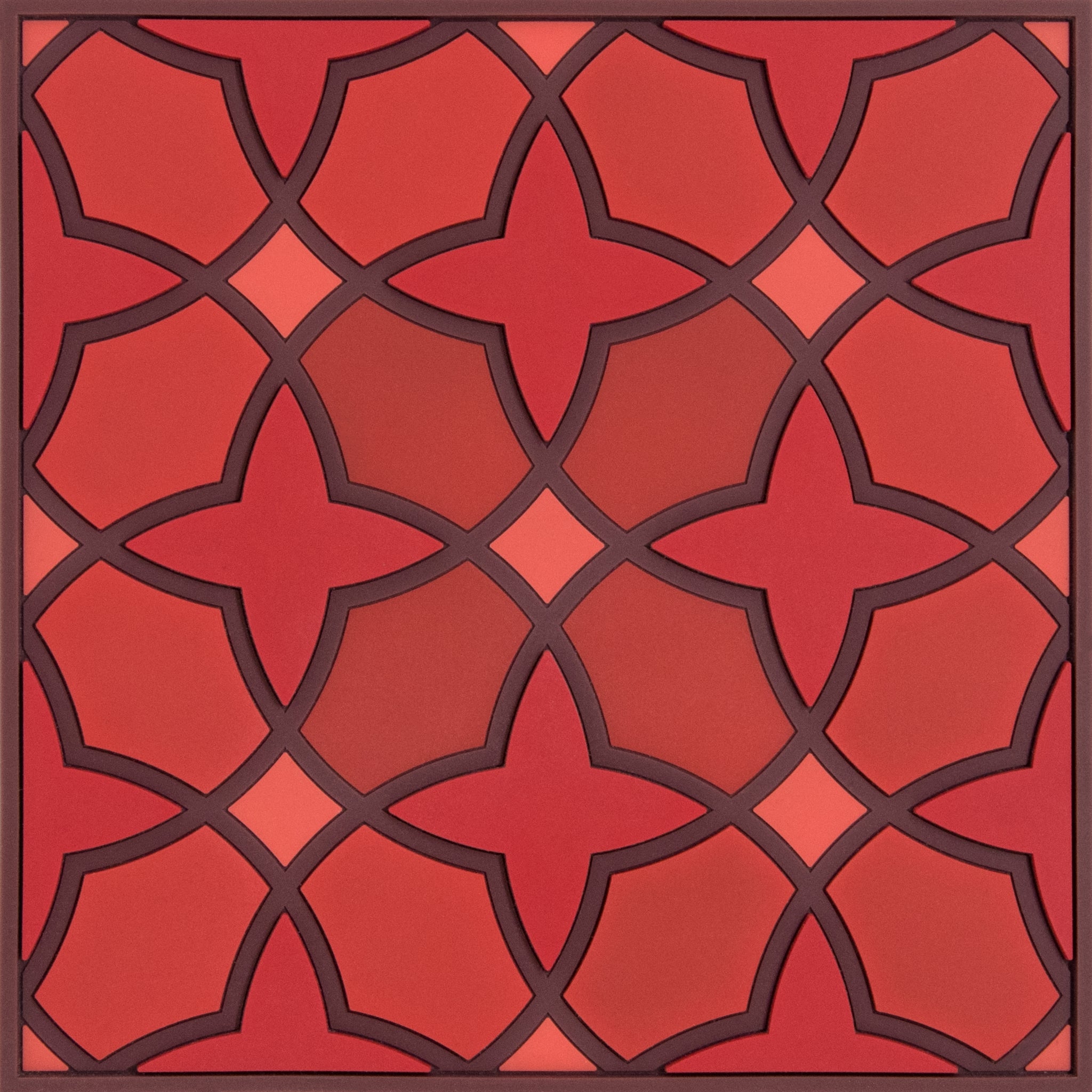 Images D'Orient Trivet Najma Red Silicone 18x18cm 7x7inches TSE-180261