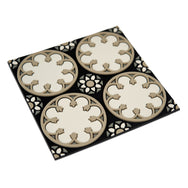 Images D'Orient Trivet Sejjadeh Rosace Silicone 18x18cm 7x7inches Perspective TSE-180151