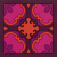 Images D'Orient Trivet Sejjadeh Ruby Silicone 18x18cm 7x7inches TSE-180181