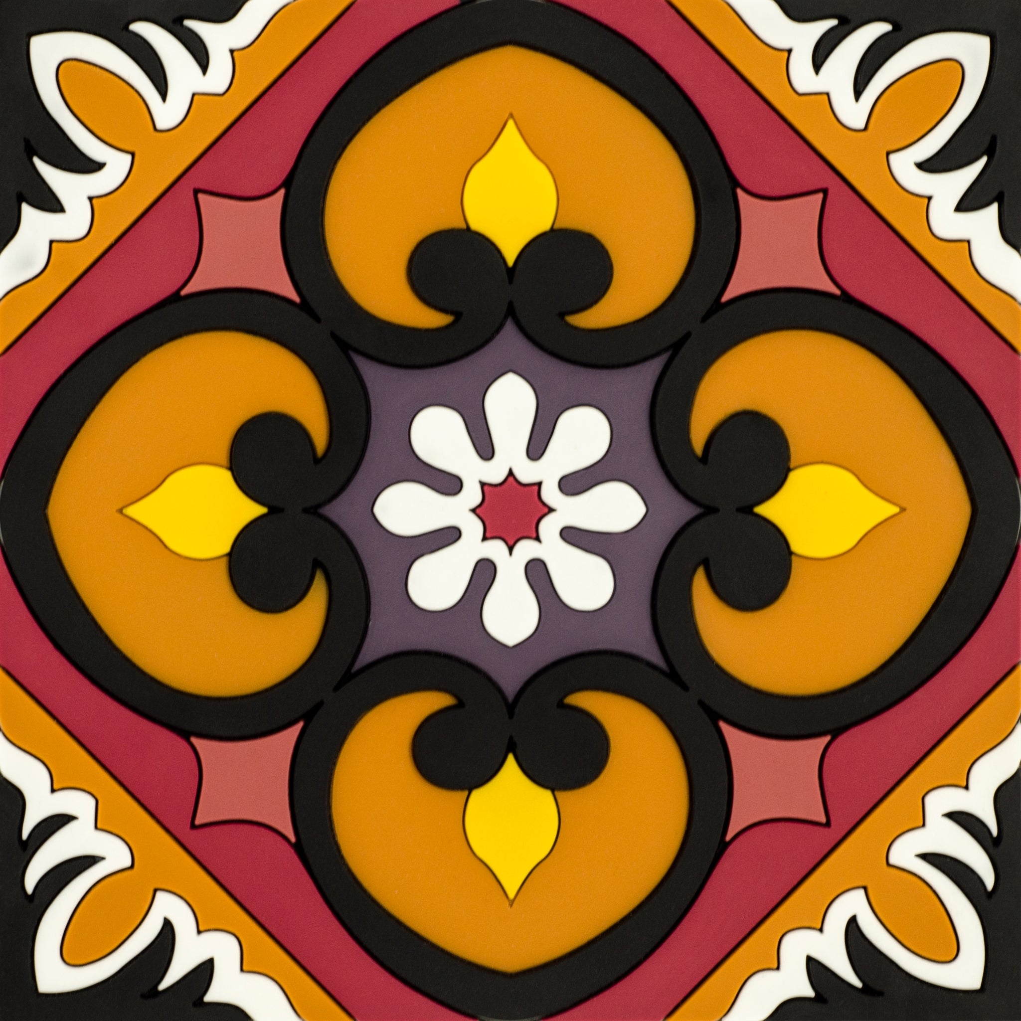 Images D'Orient Trivet Sejjadeh Sol Silicone 18x18cm 7x7inches TSE-180291