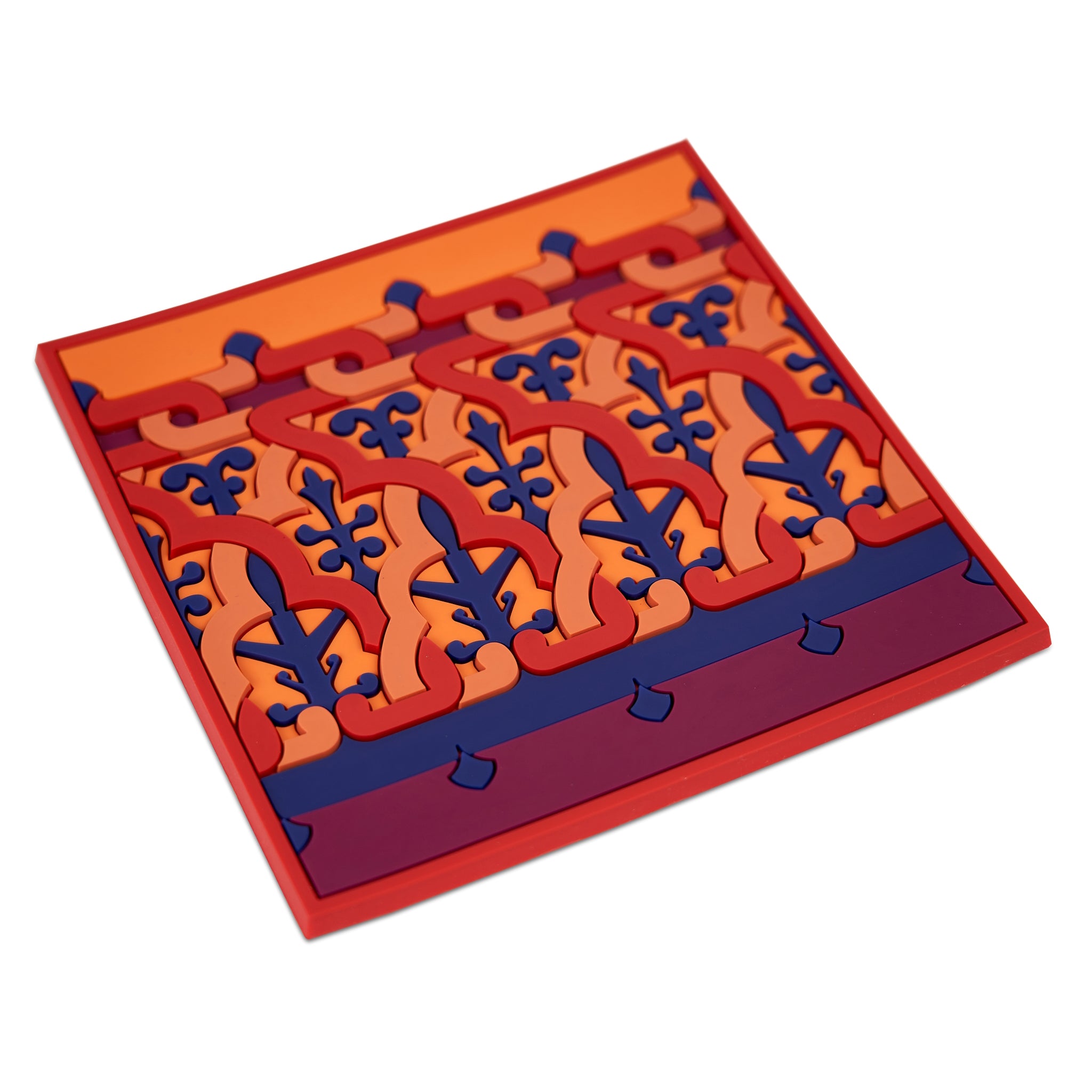 Images D'Orient Trivet Vagabonde Crochet Velours Silicone 18x18cm 7x7inches Perspective TSE-182171