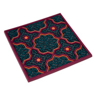 Images D'Orient Trivet Vagabonde Dentelle Soie Silicone 18x18cm 7x7inches Perspective TSE-182151