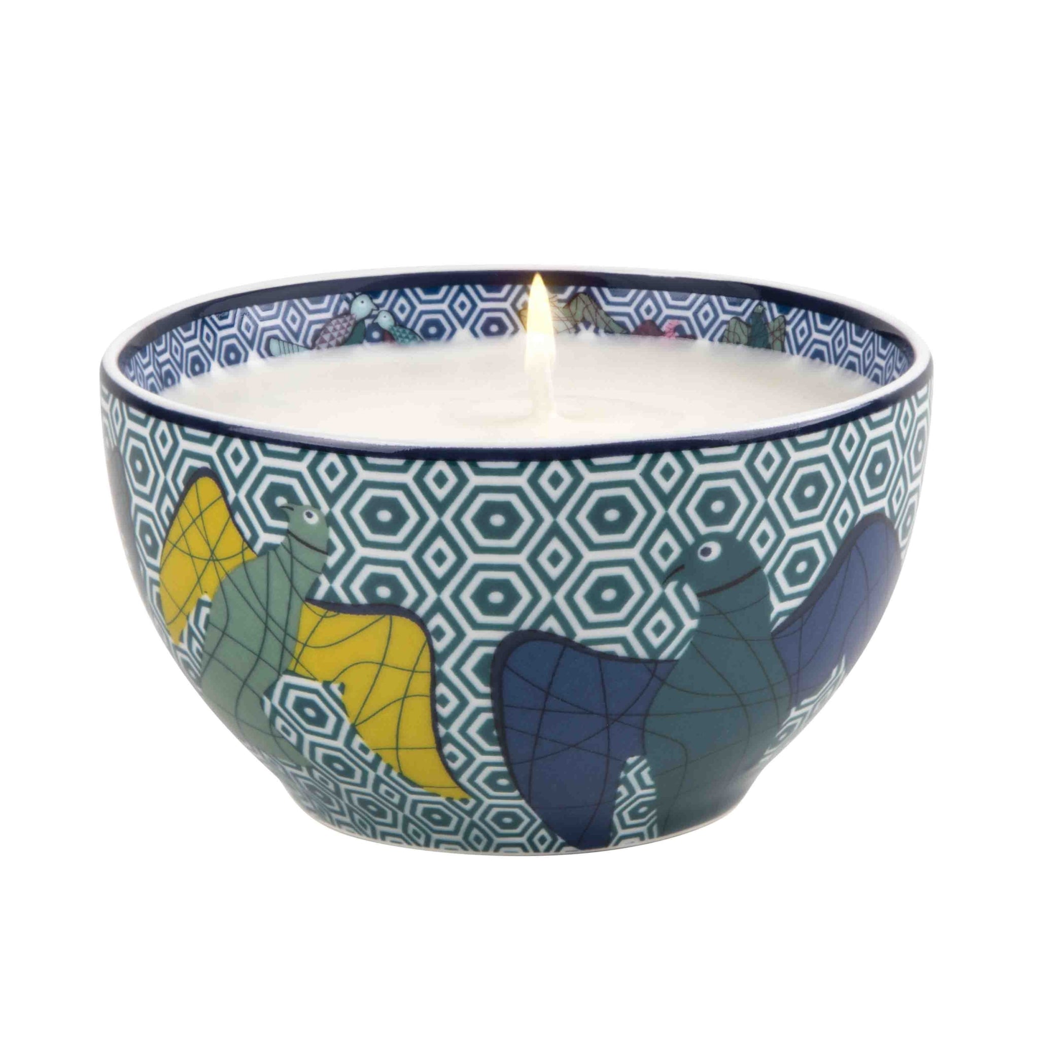 Images D'Orient candle Bowl Birds Of Paradise blue jasmine scent BOU-950121J