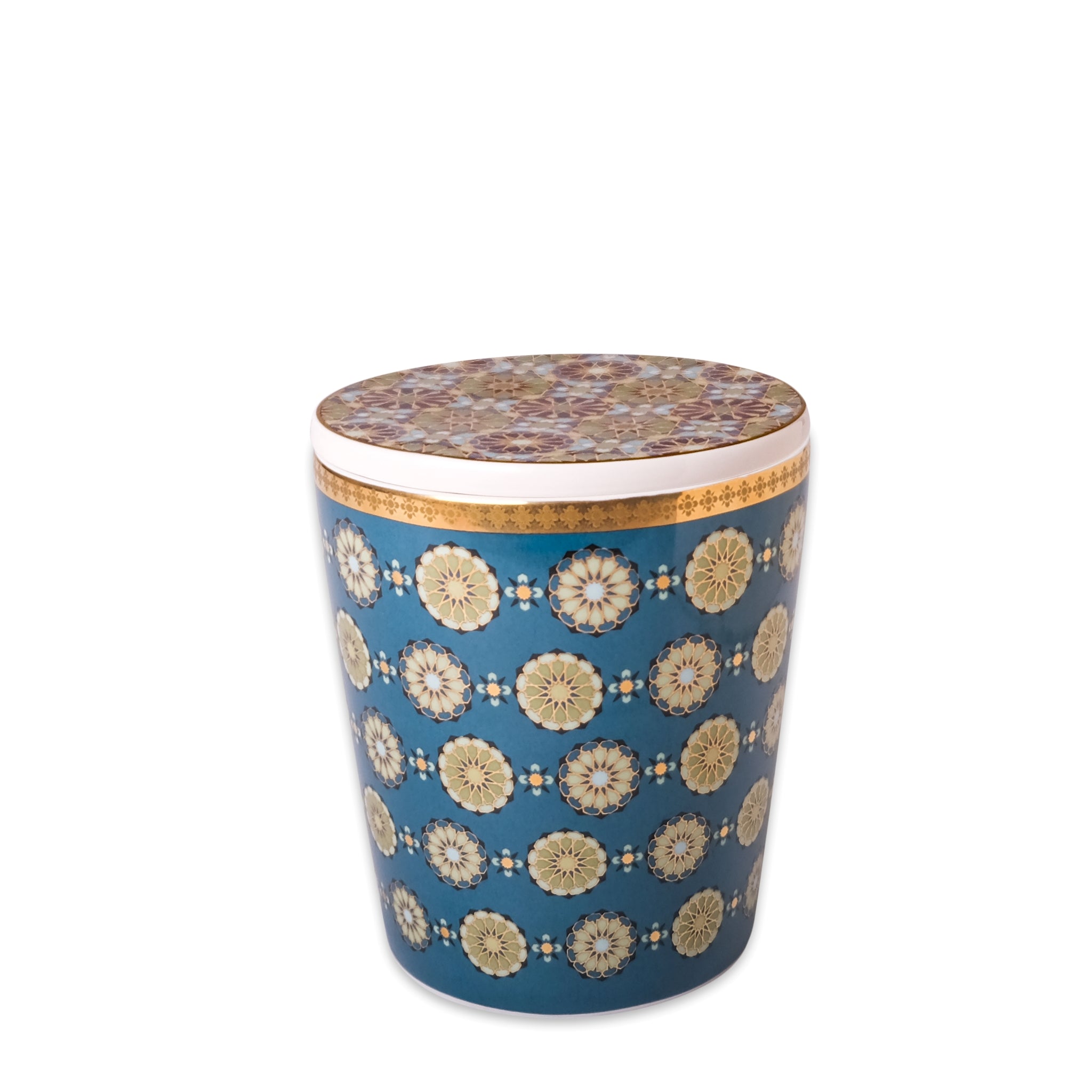 Images D'Orient Porcelain box with lid andalusia VAS-130011C